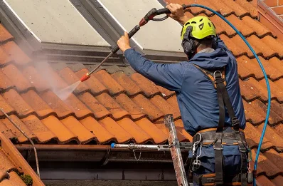 Démoussage et hydrofuge de toiture à Bassercles